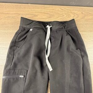 FIGS Zamora Jogger Scrub Pants Black XS Technical Collection Womens Healthcare